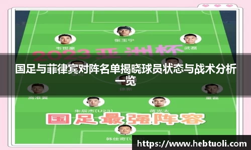 国足与菲律宾对阵名单揭晓球员状态与战术分析一览