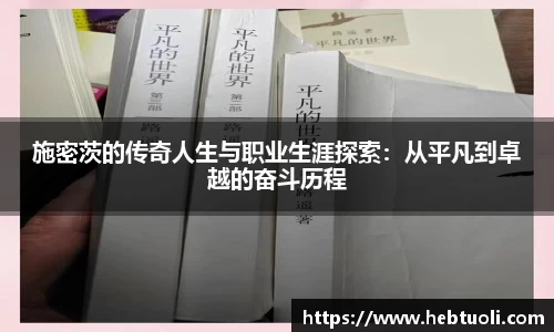 施密茨的传奇人生与职业生涯探索：从平凡到卓越的奋斗历程